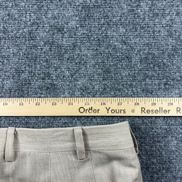 Maurizio Baldassari Trousers Mens 52 Beige Linen Blend Brera Made in Italy - Picture 9 of 10